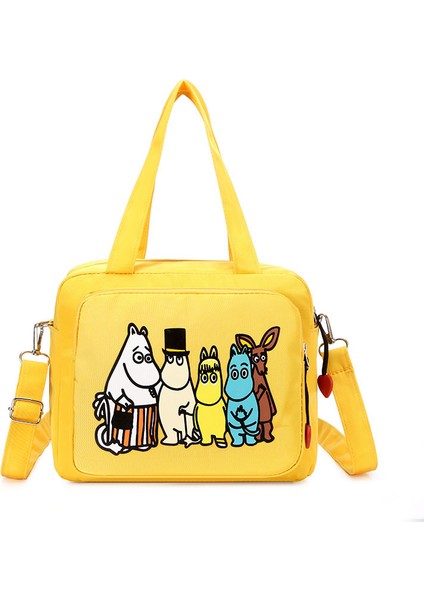 Lovehome Karikatür Detaylı Askılı Anne Bebek Çantası - Sarı (Yurt Dışından)
