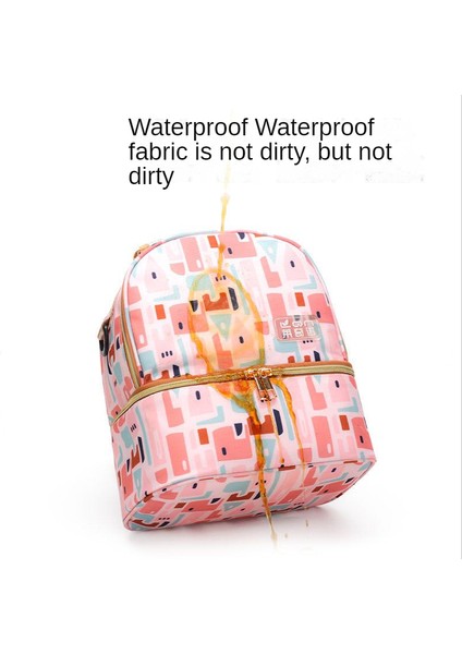 Lovehome Desenli Anne Bebek Bakım Çantası - Pembe (Yurt Dışından) fiyatları