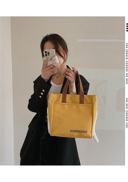 Lovehome Büyük Kapasiteli Çok Fonskiyonlu Omuz Çantası - Sarı (Yurt Dışından) modelleri