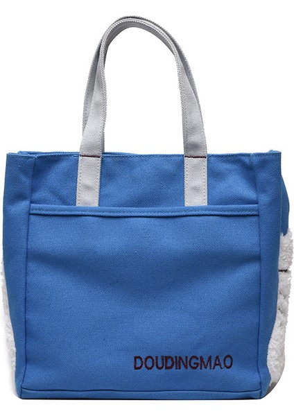 Lovehome Büyük Kapasiteli Çok Fonskiyonlu Omuz Çantası - Mavi (Yurt Dışından)