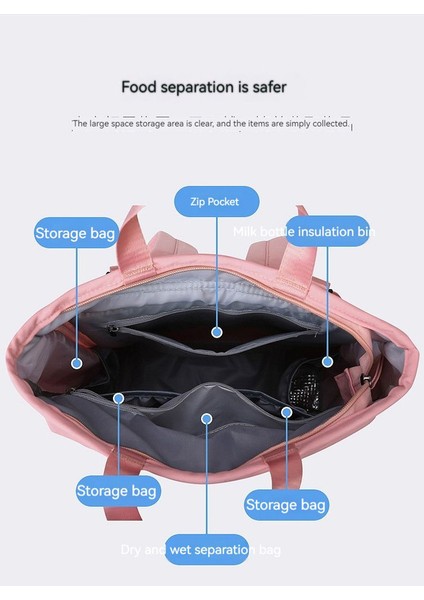 Lovehome Çok Bölmeli Sırt Çantası - Pembe (Yurt Dışından) fırsatları