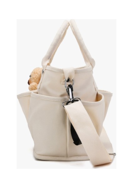 Lovehome Ayıcık Detaylı Askılı Anne Bebek Çantası - Beyaz (Yurt Dışından) fırsatları