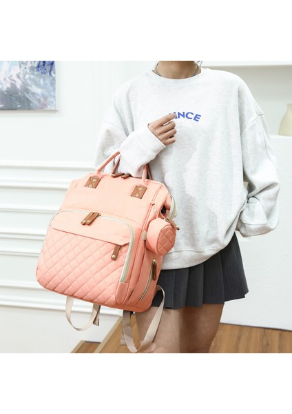 Lovehome Büyük Kapasiteli Bölmeli Anne Bebek Sırt Çantası - Pembe (Yurt Dışından) fiyatları