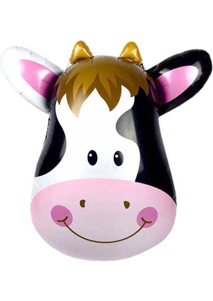 Inek Kafası Şekilli Süpershape Folyo Balon 55 cm 1 Adet