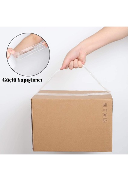 Koli Bandı Şeffaf 45X100 6 Lı 1 Paket Artlantis Koli Bantı 45*100 Ambalajlama Bandı Şeffaf Ekstra Yapıştırma Kaliteli 6 Lı