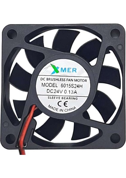 Kaizen Market Xmer 60X60X15MM 24V 0.13A 2 Kablolu Fan