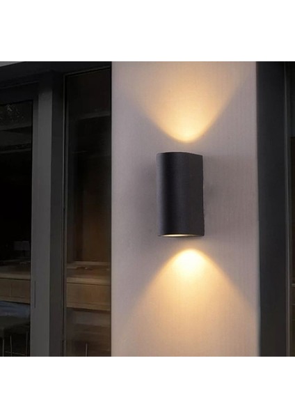 Gün Işığı Ledli Çift Yönlü Dekoratif Iç ve Dış Mekan Bahçe Teras Balkon Kamelya Aydınlatma Armatürü