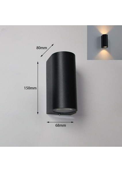 Gün Işığı Ledli Çift Yönlü Dekoratif Iç ve Dış Mekan Bahçe Teras Balkon Kamelya Aydınlatma Armatürü