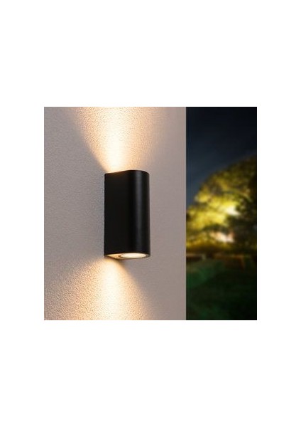 Gün Işığı Ledli Çift Yönlü Dekoratif Iç ve Dış Mekan Bahçe Teras Balkon Kamelya Aydınlatma Armatürü