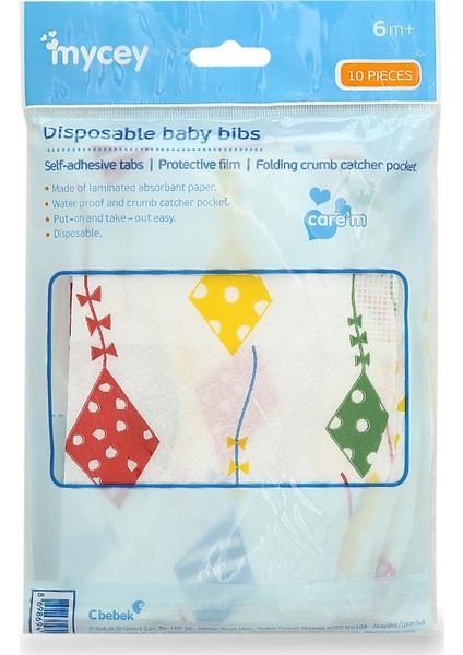 Tek Kullanımlık Bebek Önlüğü - 30 Adet 3 x 10 cm