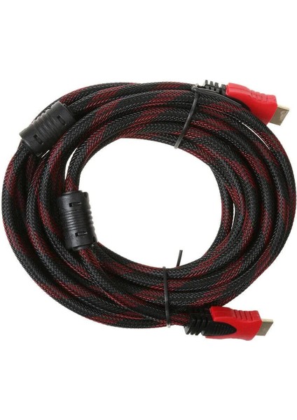 Altın Uçlu 3 Metre HDMI Kablo Kablosu Örgülü Korumalı Full Hd
