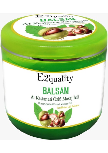 E2'quality At Kestanesi Özlü Masaj Jeli Balsam 500 ml