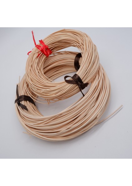 Yassı Rattan Doğal Bambu Çubuk 1 kg Brüt 2,5 mm Rattan Ip