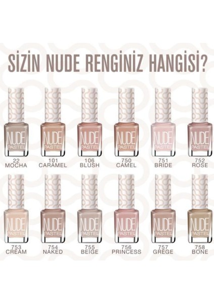 Nude Oje 4'lü Set 106-759-763-765 fiyatları