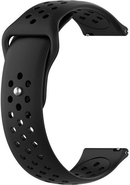 Samsung Galaxy Watch 4 Classic 46 mm R890 Için Delikli Pimli Kordon Siyah