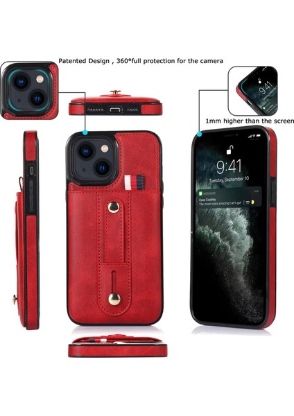 Iphone 13 Mini Kırmızı Için Cüzdan Deri Kılıf (Yurt Dışından) modelleri
