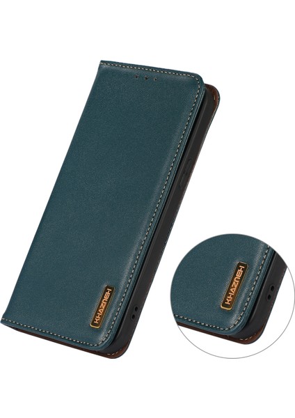 Iphone 13 Yeşil Için Nappa Deri Kılıf (Yurt Dışından) modelleri