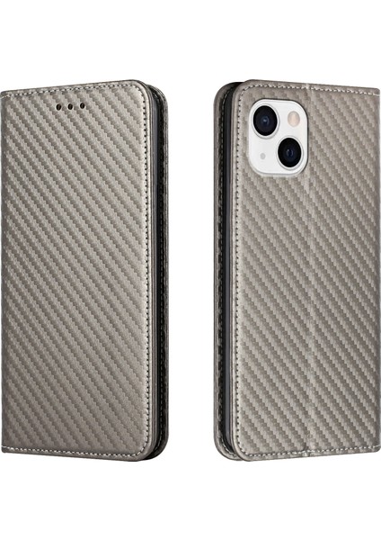 Iphone 13 Gri Için Karbon Fiber Doku Kılıfı (Yurt Dışından)
