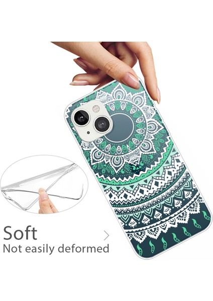 Iphone 13 Yeşil Beyaz Için Dernde Dantel Tpu Kılıfı (Yurt Dışından) modelleri