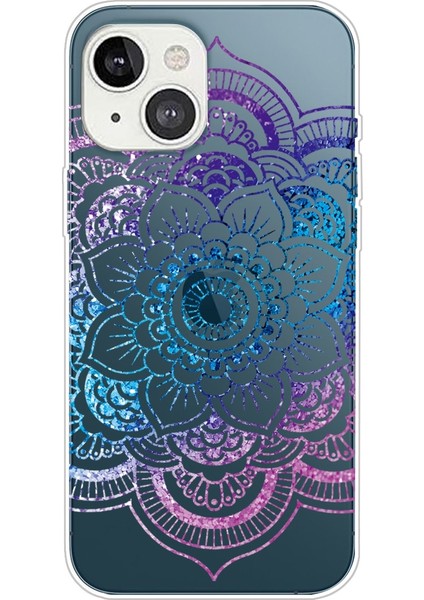 Iphone 13 Mor Mavi Kırmızı Için Degrade Dantel Tpu Kılıfı (Yurt Dışından)