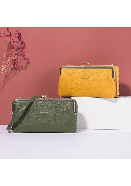 Ruichihu Kadın Askılı Clutch Çanta - Sarı (Yurt Dışından)