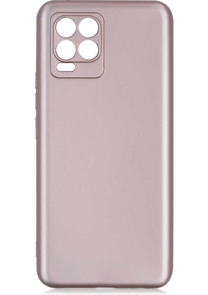 Realme 8 Kılıf Klasik Mat Renkli Yumuşak Premier Silikon Rose Gold