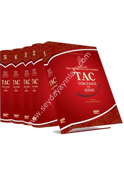 Tac Tercemesi ve Şerhi (5 Cilt) Tam Metin (Kitap Kağıdı) - Mansur Ali Nasıf El-Hüseyni