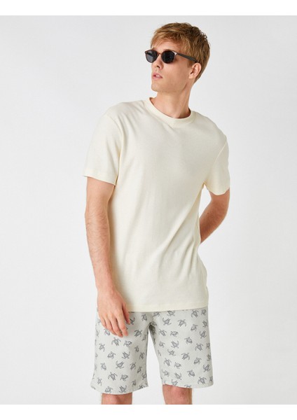 Denizatı Baskılı Şort