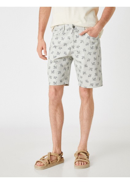 Denizatı Baskılı Şort modelleri