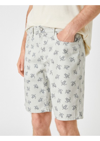 Denizatı Baskılı Şort indirimleri