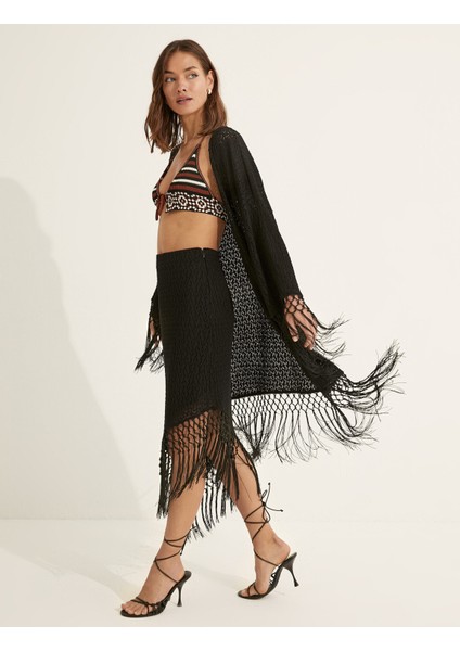 Melis Ağazat X Koton - Püskül Detaylı Kimono fiyatları