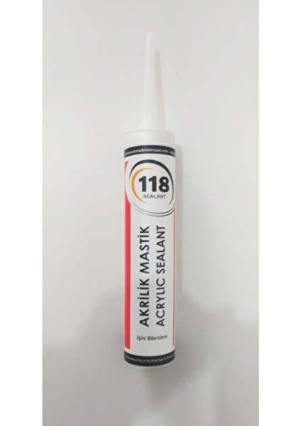 Beyaz Silikonize Mastik / Çekomastik 450 Gr.