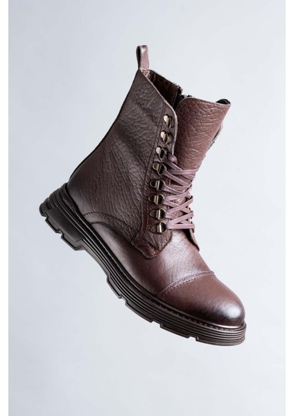 Bağcıklı Deri Erkek Bot