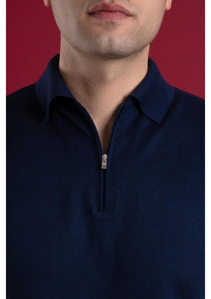 Yakalı Regular Fit Erkek Triko T-Shirt fırsatları