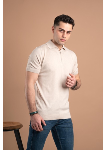 Yakalı Regular Fit Erkek Triko T-Shirt fiyatları