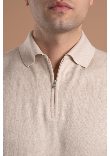 Yakalı Regular Fit Erkek Triko T-Shirt modelleri