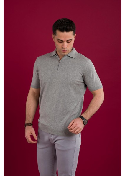 Yakalı Regular Fit Erkek Triko T-Shirt fiyatları