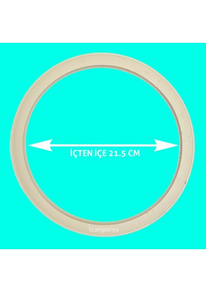 Prenses Uyumlu Düdüklü Tencere Lastik Kapak Conta Lastiği 21.5 cm