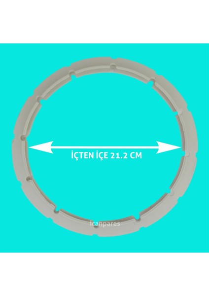 Karaca Uyumlu Düdüklü Tencere Lastik Kapak Conta Lastiği 21.5 cm Silikonlu