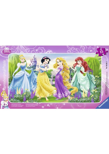 Çocuk Puzzle 15 Parça Wd Prensesler 60474