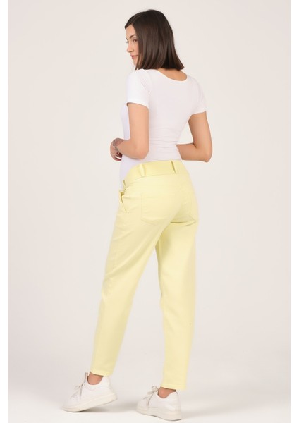 Hamile Alt Karın Destekli Kot Pantolon Sarı fırsatları