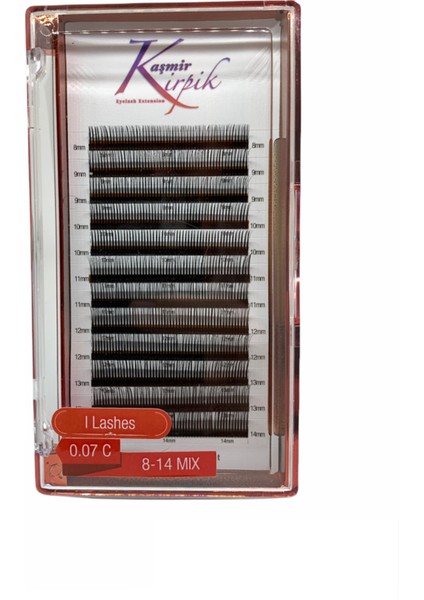 I-Lash 0.07 mm C Mix Kutu Pratik 5 D Demet Kirpiği