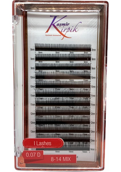 I-Lash 0.07 mm D Kıvrım Mix Kutu Pratik 5d Demet Kirpiği