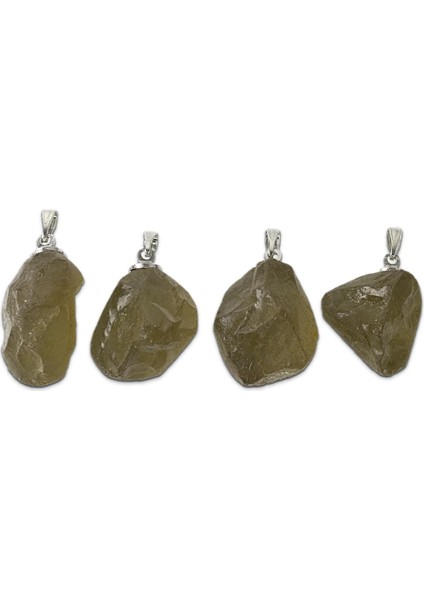 Limon Kuvars Taşı Kolye (Işlenmemiş Ham)