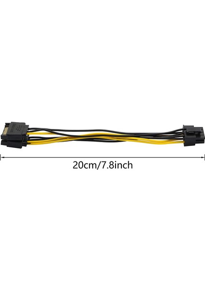 8 Pin - 2xsata 15 Pin Sata Güç Kablosu (Sata - 8 Pin Pcıe) Ekran Kartı Power Kablosu 8pin Sata 6pin indirimleri