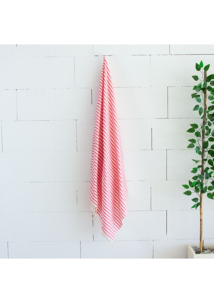 Organik Pamuk, Zebra Desenli Peştemal, Banyo Ve Plaj Havlusu, 100x175cm fırsatları