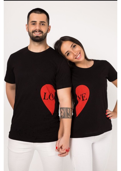 Sevgili Kombini Yandan Love Tişört