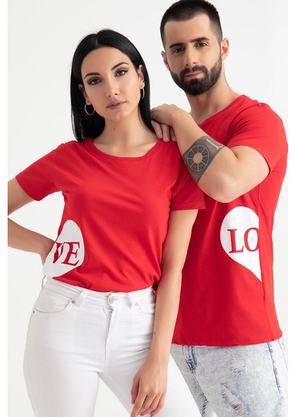 Sevgili Kombini Yandan Love Tişört