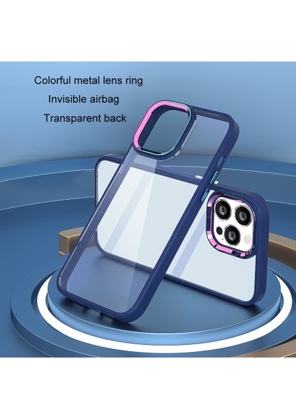 Iphone 13 Bebek Mavisi Için Renkli Metal Lens Yüzük Kılıfı (Yurt Dışından) fırsatları