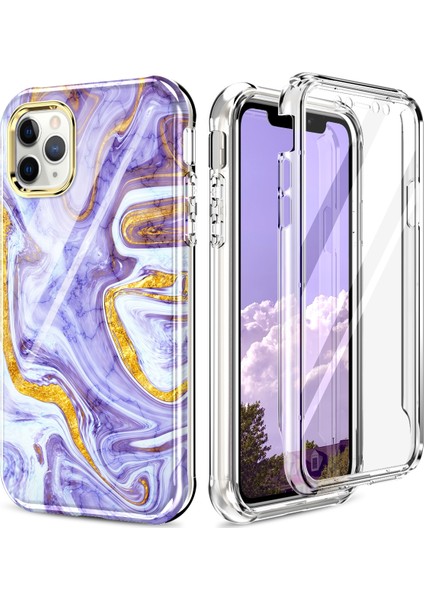 Vshop Iphone 11 Pro Max Marble L09 Için Tam Vücut Boyalı Kılıf (Yurt Dışından)